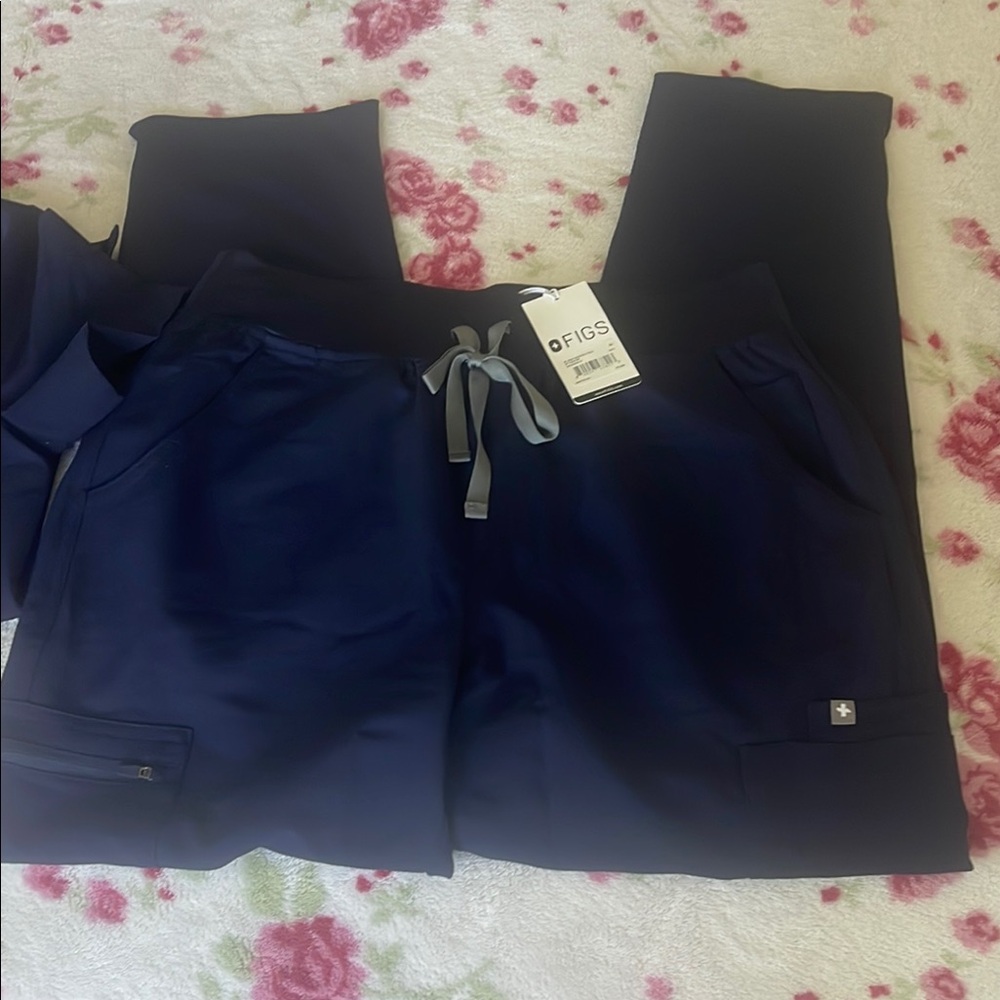 Figs Navy Blue Scrub set